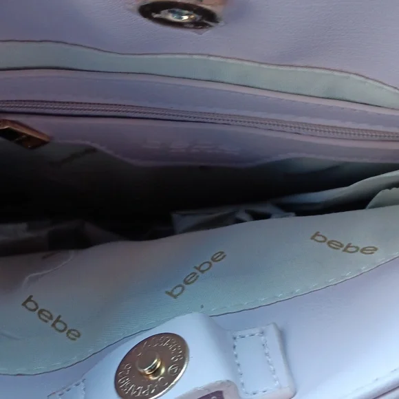 Bebe White Quilted Women's Bag - Picture 3 of 6